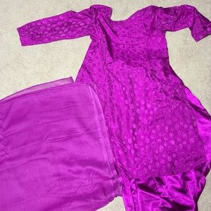 Purple salwar kameez